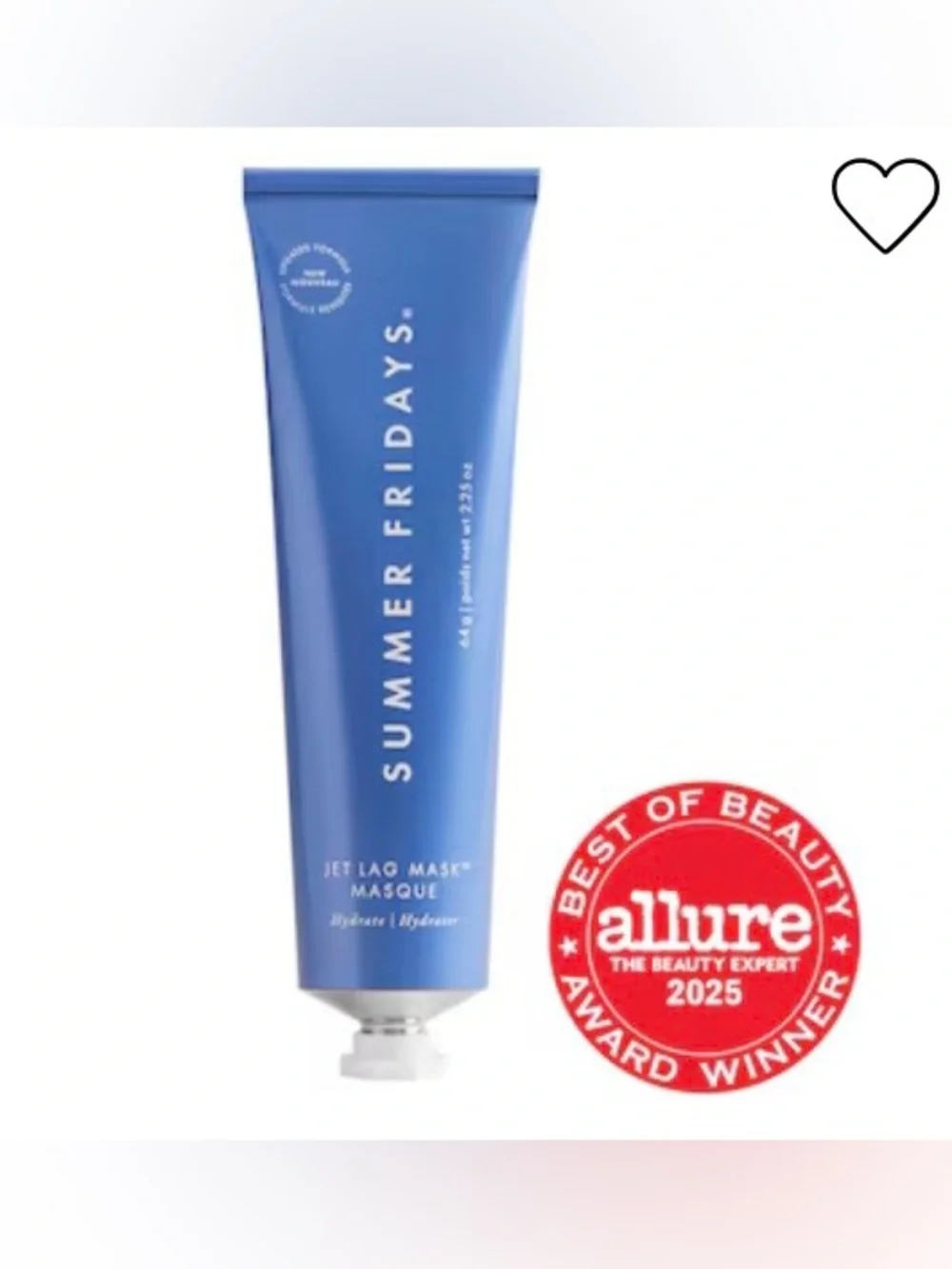 🌟 Summer Fridays Jet Lag Hydrating Face Mask - BNIB